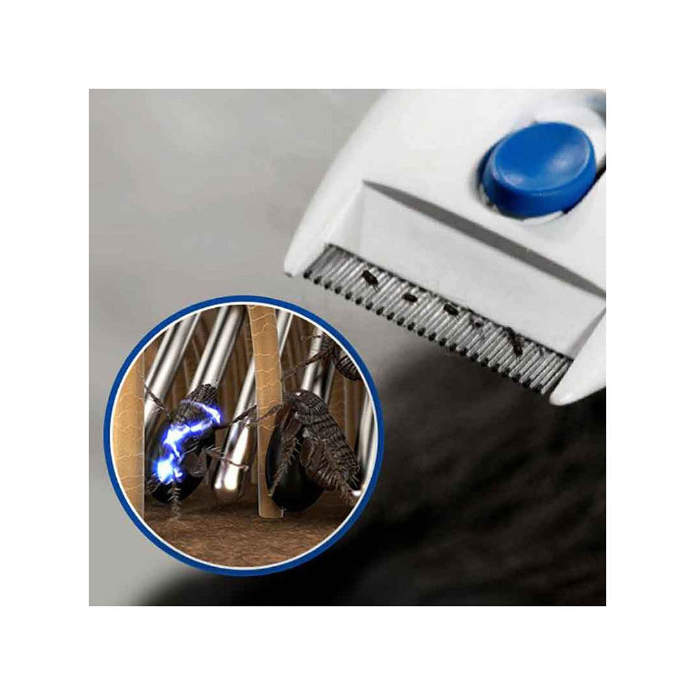 Pettine antipulci elettrico per animali domestici