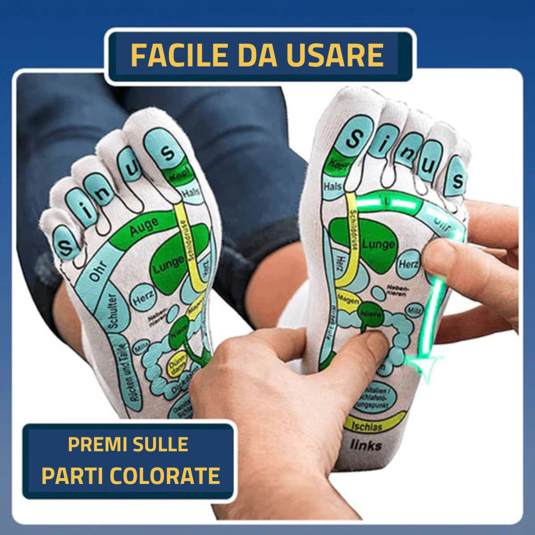 set riflessologia plantare - 2 paia + 2 bastoncini Di giada in omaggio