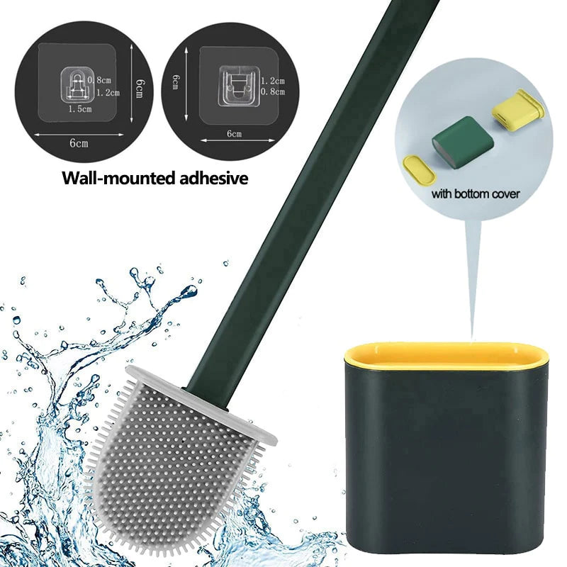 Scopino in silicone con base e clip di ancoraggio al muro