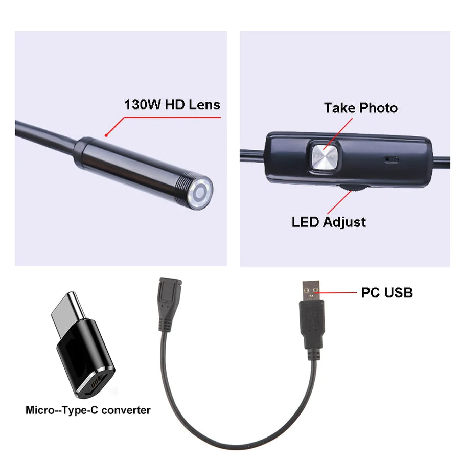 camera endoscopica per cellulare e pc