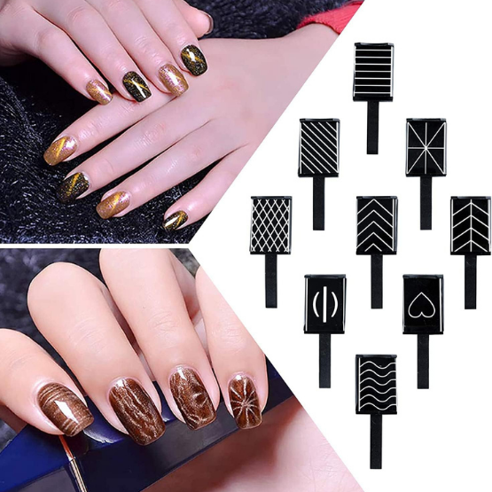 Set Magnetico per Nail Art - 11 Pezzi