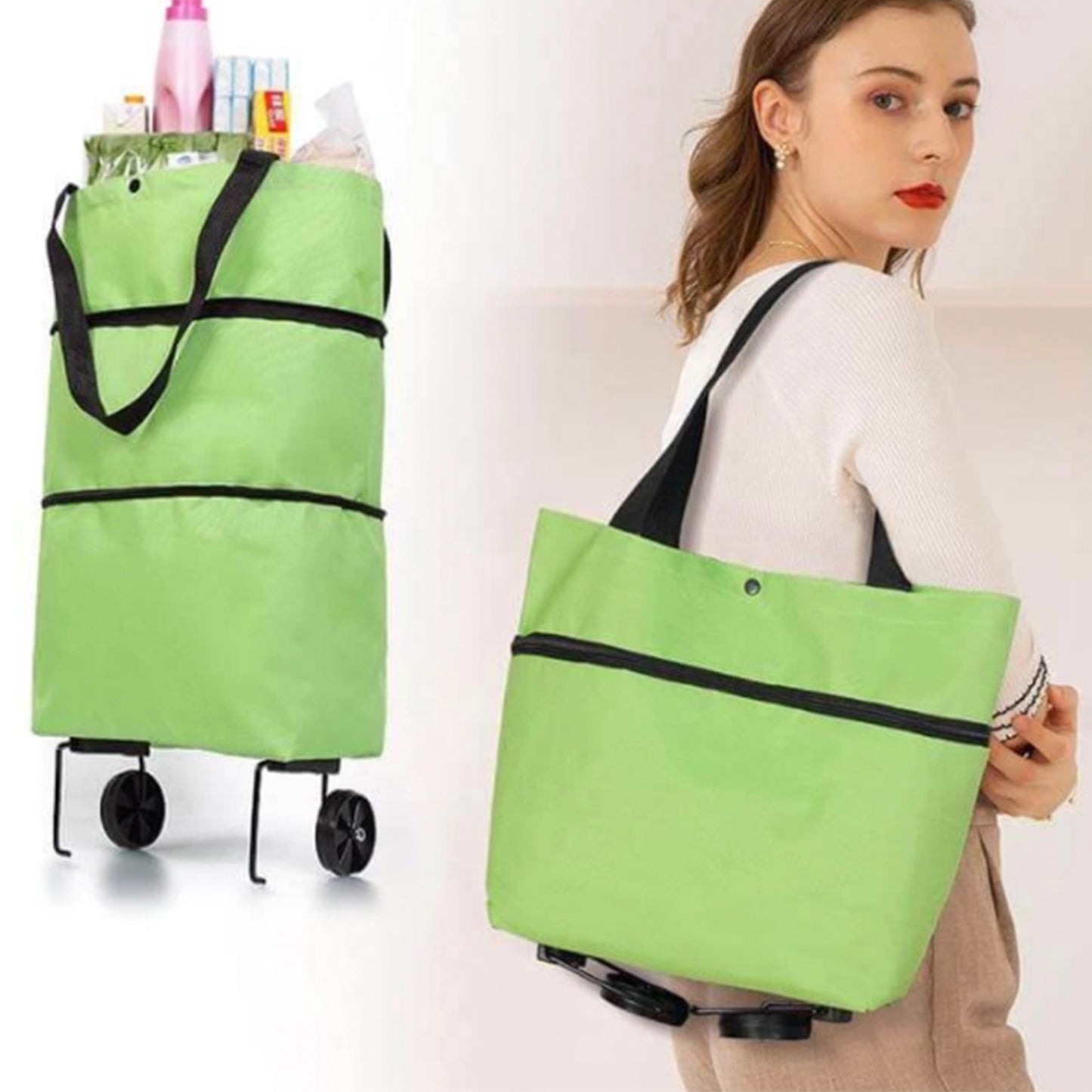 Carrello-borsa per la spesa 2 in 1