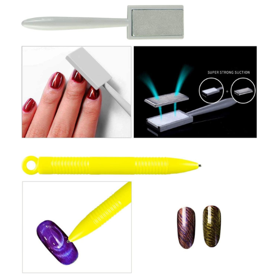 Set Magnetico per Nail Art - 11 Pezzi